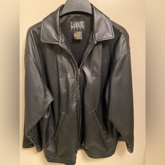 Genuine Black Leather Size M Makita Jacket - Picture 1 of 8